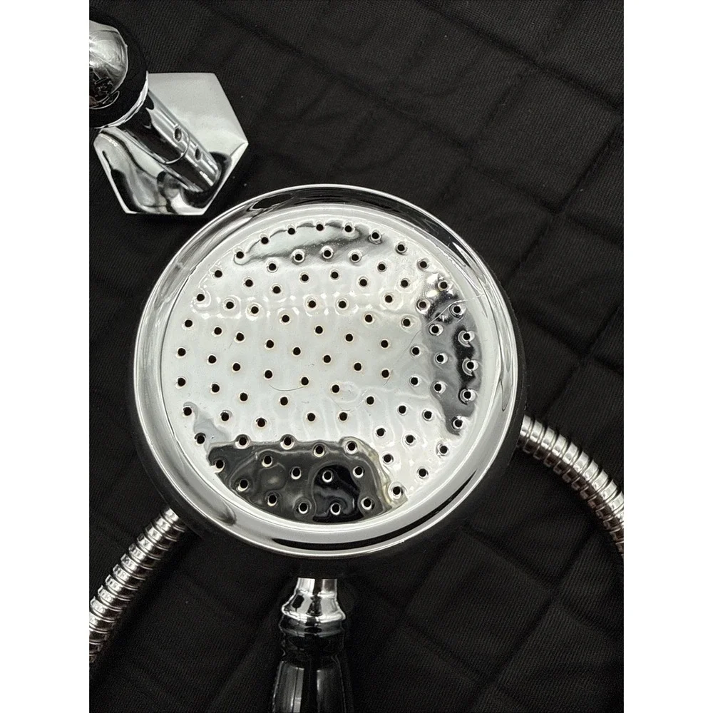 Margot Paris 1912 Thétis Luxury Bath Faucet Set Polished Chrome Porcelain Hand